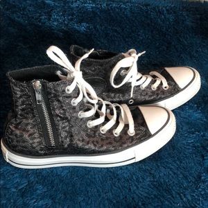 Leopard converse high top